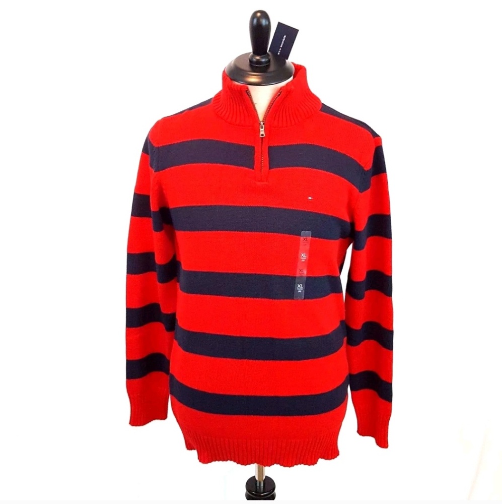 Tommy Hilfiger Mens Sz XL Striped Sweater